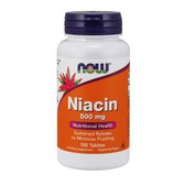 UK Buy Niacin 500mg, 100 Tabs, Now Foods