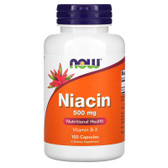 UK Buy Now Foods, Niacin Vitamin B3 500 mg, 100 Caps
