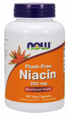 UK Buy Niacin Flush Free, 250 mg, 180 Caps, Now Foods 