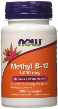 Methyl B-12 1000 mcg 100 loz, Now Foods