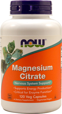 UK Buy Magnesium Citrate, 120 Caps, Now Foods