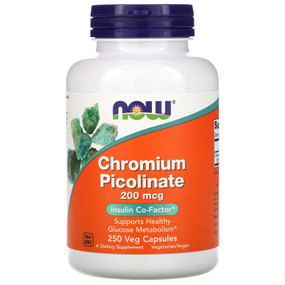 UK Buy  Now Foods, Chromium Picolinate, 200 mcg, 250 Caps