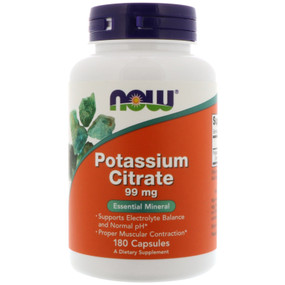 UK Buy Potassium Citrate, 180 Caps, Now Foods