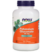 UK Buy Potassium Gluconate 99 mg, 250 Tabs, Now Foods