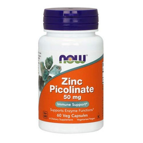UK Buy  Zinc Picolinate 50 mg, 60 Caps, Now Foods, Immune System