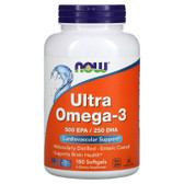 UK Buy Ultra Omega 3 Fish Oil, 180 Softgels, Now Foods