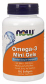 UK Buy Omega-3 Mini Gels 500 mg, 180 Softgels, Now Foods