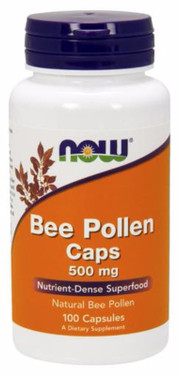 UK Buy Bee Pollen 500 mg, 100 Caps, Now Foods