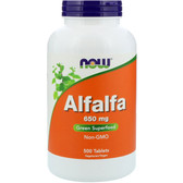 Buy UK Alfalfa 10 Grain 500 Tabs, Now Foods 