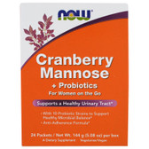 UK Cranberry Mannose + Probiotics 24 Packets/box, Now Foods
