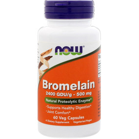 UK Buy Bromelain 2400 GDU, 500 mg, 60 Caps, Now Foods