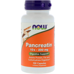 Pancreatin 2000 mg, 100 Caps, Now Foods