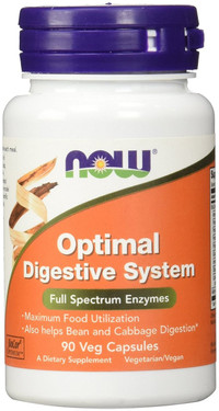 Optimal Digestive System 90 vCaps Now Foods, Enzymes