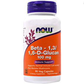 Beta Glucan 100 mg 90 vCaps Now Foods, Immune