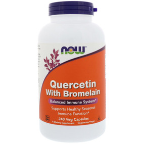 UK Buy Quercetin Bromelain, 240 Caps Now Foods, Immune Support
