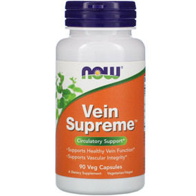 UK Buy Vein Supreme, 90 Caps, Now Foods