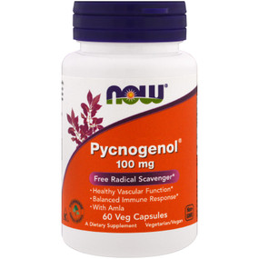 UK Buy Pycnogenol 100 mg, 60 Caps, Now Foods