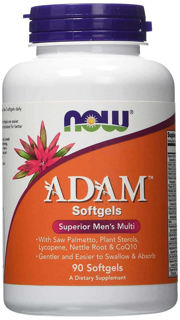 Buy Adam Male Multi 90 Sgels, Now Foods, Men's Multi-Vitamin, UK delivery