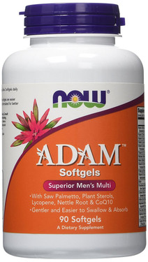 Buy Adam Male Multivitamins, 90 Softgels, Now Foods