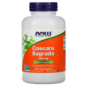 UK Buy Cascara Sagrada 450 mg, 250 Caps, Now Foods