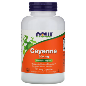 UK Buy Cayenne 500 mg 250 Caps Now Foods