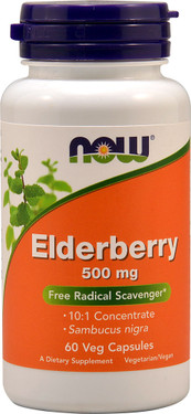 UK Buy Elderberry Extract 500 mg, 60 Caps, Now Foods
