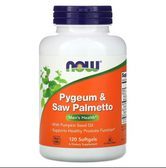 UK buy Pygeum Saw Palmetto Extract, 120 Softgels, Now Foods