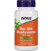 UK Buy Rei Shi Mushrooms 270mg 100 Caps Now Foods, Immune Support