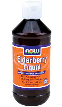 Elderberry Liquid Concentrate 8 oz, Now Foods, Immune Support