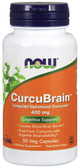 CurcuBrain Cognitive Support 400 mg 50 Veggie Caps, Now Foods
