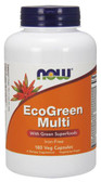 EcoGreen Multi Iron-Free 180 Veggie Caps, Now Foods