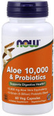 UK Buy Aloe 10 000 & Probiotics, 60 Caps, Now Foods
