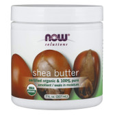 UK Buy Solutions Shea Butter Certified Organic 7 oz (207 ml), Now Foods