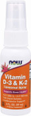 Vitamin D-3 & K-2 Liposomal Spray 2 oz (60 ml), Now Foods