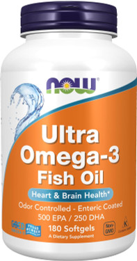 Ultra Omega 3-D 180 sGels, Now Foods