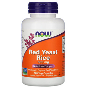 UK Buy Red Yeast Rice 600 mg 120 Caps, Now Foods