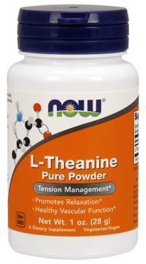 L-Theanine Pure Powder 1 oz (28 g), Now Foods