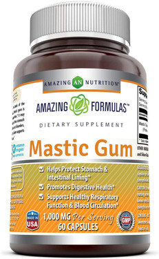 Buy UK Mastic Gum 500 Mg 60 Caps, Amazing Nutrition