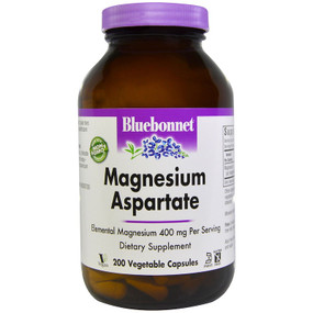 UK Buy Magnesium Aspartate, 200 Caps, Bluebonnet 