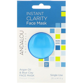 Instant Clarity Argan Oil & Blue Clay Face Mask .28 oz, Andalou