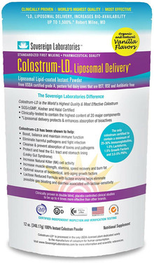 UK Buy Liposomal Colostrum LD Powder 12 oz, 68 Servings, Sovereign