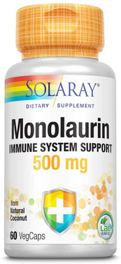 UK Buy Monolaurin, 500 mg, 60 Caps, Solaray