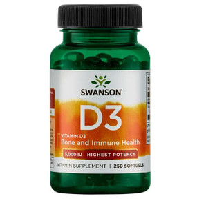 Uk Buy Vitamin D3 Highest Potency, 5000 IU, 250 Softgels, Swanson 