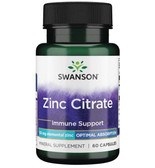UK buy Zinc Citrate, 50mg, 60 Caps, Swanson