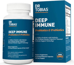 UK Buy Deep Immune Probiotics & Prebiotics, 60 Caps, Dr. Tobias