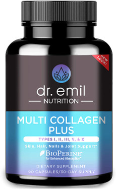 UK Buy Multi Collagen Nutrition Plus 90 Caps, Dr. Emil, Skin, Joints, Hair