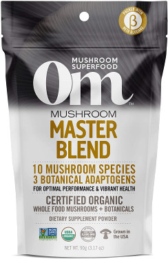 UK Buy Master Blend Mushroom Superfood, 3.2 oz, OM, 10 Mushroom Complex