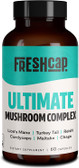 UK Buy  FreshCap Ultimate Mushroom Complex 60 Caps, Lion's Mane, Turkey Tail