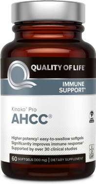 UK Buy Kinoko Pro, AHCC, 150 mg, 60 Softgels, Quality of Life