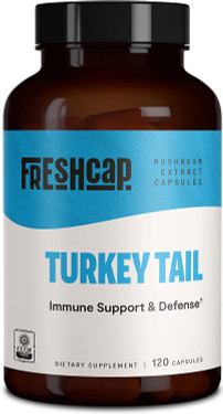 UK Buy Turkey Tail Mushroom 120 Caps, FreshCap, Immune